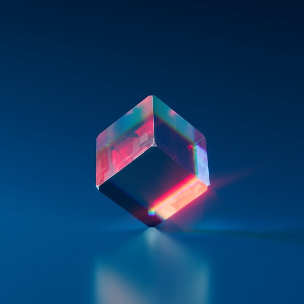 Transparent cube image